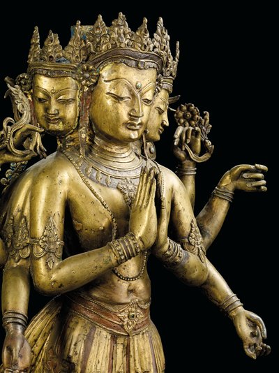 Estátua de Ekadashalokeshvara de Tibetan School