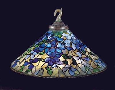 Lustre Clematis, c.1910 (vidro com chumbo e bronze) de Tiffany and Company