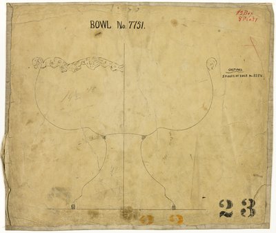 Design para a Taça nº 7751 de Tiffany and Company
