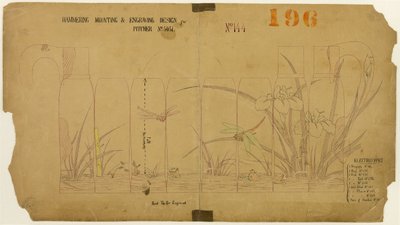 Design de martelar, montagem e gravação para o jarro nº 5051 de Tiffany and Company