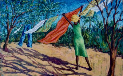 Um dia ventoso 2019 (óleo) de Tilly Willis