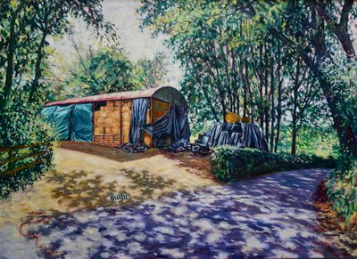 Haylage e Baleage 2019 (óleo sobre tela) de Tilly Willis