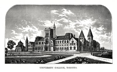 University College, Toronto, Canadá, século XIX de Tilton Waters