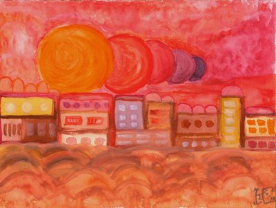 Sonho de uma cidade colorida de Tim Hoinkis