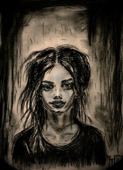 Retrato «Olhar Sombrio» de Tim Hoinkis