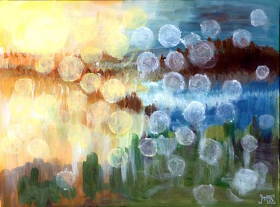 Paisagem luminosa abstrata e onírica de Tim Hoinkis