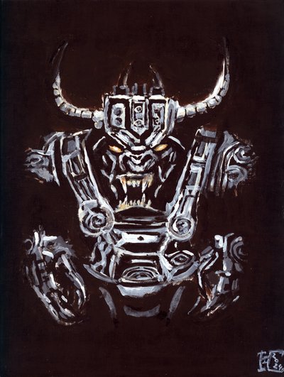 Monstro robótico ameaçador de Tim Hoinkis