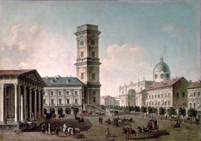Vista, de, nevsky, Prospekt, st. Petersburg, 1810-20, óleo, ligado, tela de Timofei Alexeyevich Vasiliev