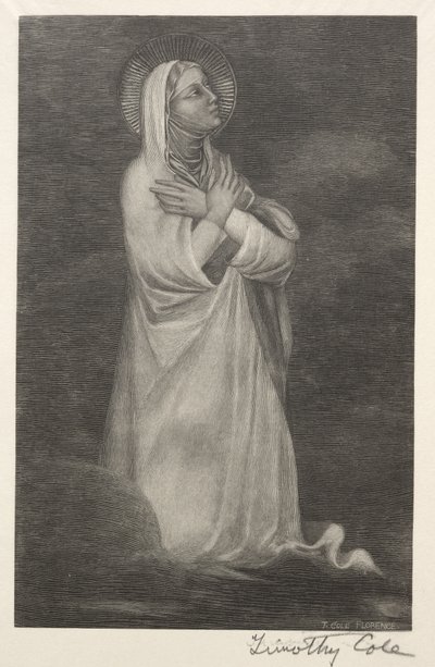 Velhos mestres italianos: Figura da Virgem, 1888-1892. de Timothy Cole