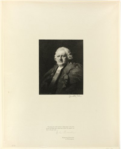 Retrato de Lord Newton, dos antigos mestres ingleses de Timothy Cole