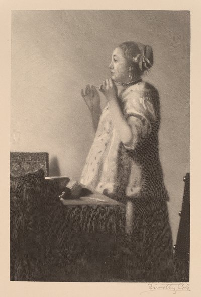 O colar de pérolas de Timothy Cole after Johannes Vermeer