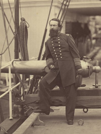 [Almirante David Dixon Porter no convés do seu navio-chefe, o "Malver", após a vitória em Fort Fisher, Carolina do Norte] de Timothy H. O