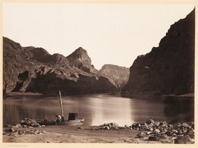Black Canyon, rio Colorado, do acampamento 8, olhando para montante de Timothy H. O