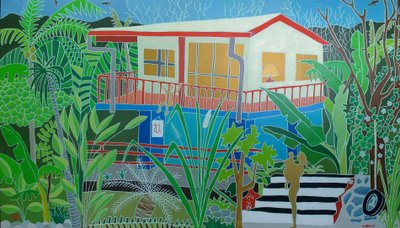 Família é ouro, 2016, óleo sobre tela de Timothy Nathan Joel