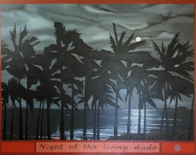 Noite do gajo vivo, 2012, óleo sobre tela de Timothy Nathan Joel