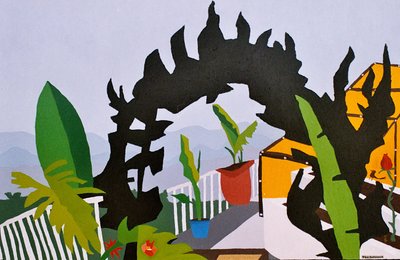 A entrada, 2006, óleo sobre tela de Timothy Nathan Joel