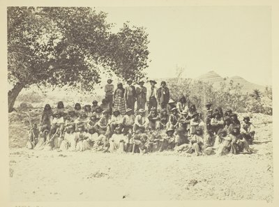 Grupo de índios Pah-Ute, Nevada de Timothy O