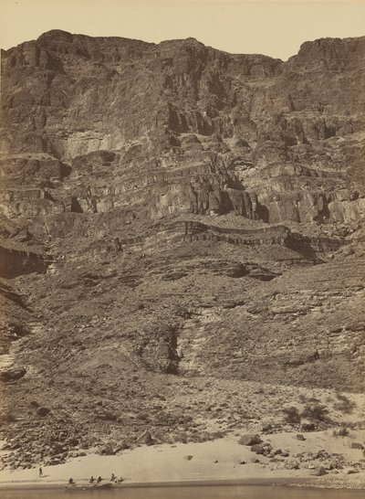 Parede no rio Colorado do Grand Canyon, 1872 (foto) de Timothy O