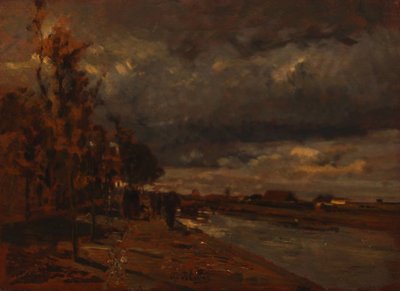 Canal na Holanda, 1885 de Tina Blau