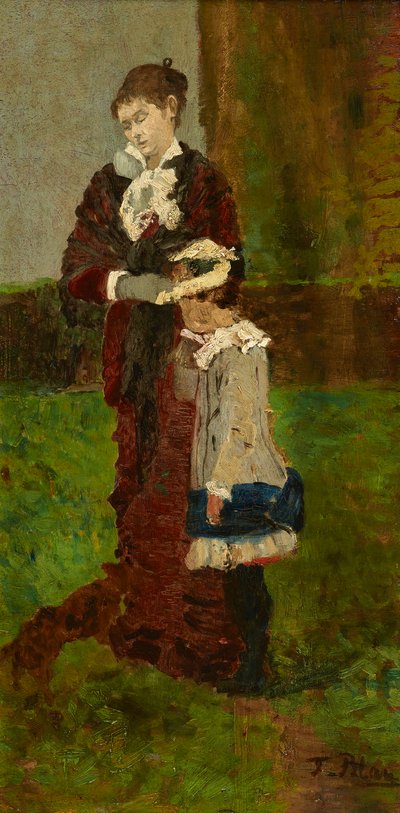 senhora com criança de Tina Blau