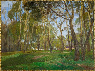 Jardins do Prater em Viena (óleo sobre tela) de Tina Blau