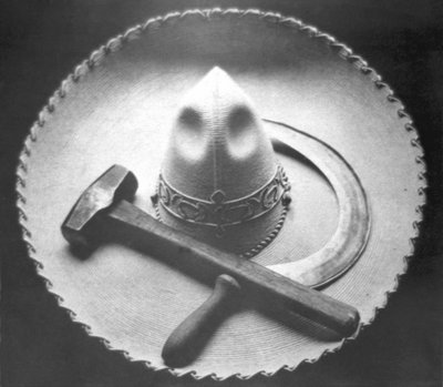 Revolução Mexicana: Sombrero com Martelo e Foice, Cidade do México, 1927 de Tina Modotti