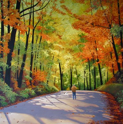 Caminhando juntos, 2017 (acrílico sobre tela) de Tina Palmer