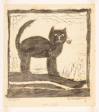 Gato com o rabo para cima de Tip van Schoonhoven