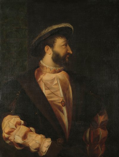 Francisco I (1494-1547), rei da França de Titiaan (copy after)