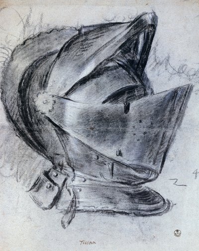 Capacete de Ticiano (cerca de 1490-1576), desenho de Titian (c.1488 1576)