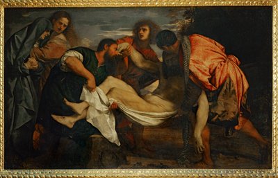 Le Transport du Christ au tombeau - A sepultura de Cristo ... de Titian (c.1488 1576)