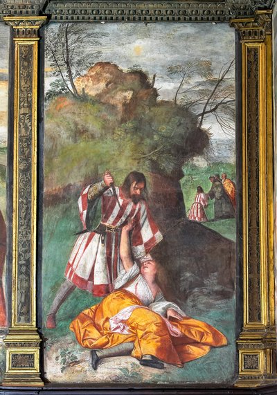 Milagre do marido ciumento de Titian (c.1488 1576)