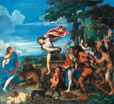 Baco e Ariadne, 1523-1525 de Tiziano Vecelli