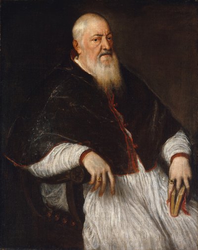 Filippo Archinto, nascido por volta de 1500, morreu em 1558, arcebispo de Milão, em meados da década de 1550. de Tiziano Vecelli