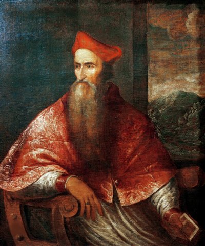 Retrato do Cardeal Pietro Bembo 1470-1547, 1545-1546. de Titian