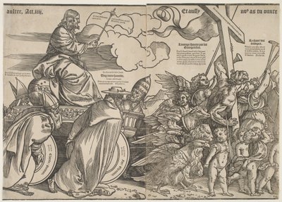 Trombetas e a carruagem de Cristo, c.1511 de Tiziano Vecelli