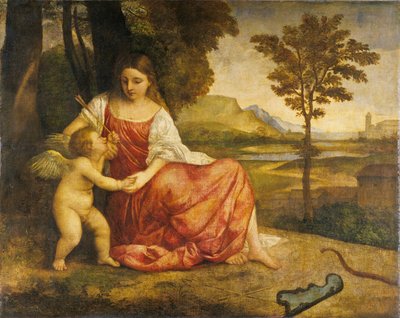 Vénus e Cupido de Titian