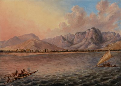 Mathwalta, Venua Levu Vitisa, Fiji, c.1840 (óleo sobre tela) de Titian Ramsey Peale