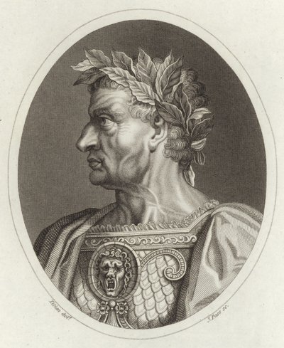Galba César, imperador romano de Tiziano Vecelli