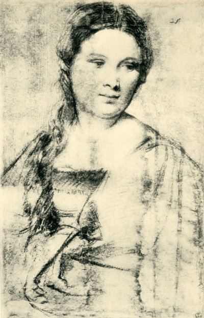 Retrato de uma jovem, c1515, 1943. de Tiziano Vecelli