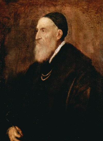 Auto-retrato, c1567 de Tiziano Vecelli
