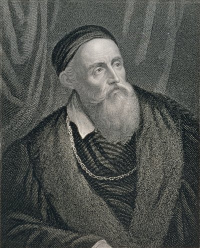 Auto-retrato, gravado pelo bar de William Holl (1807-71). de William Mackenzie de Tiziano Vecelli