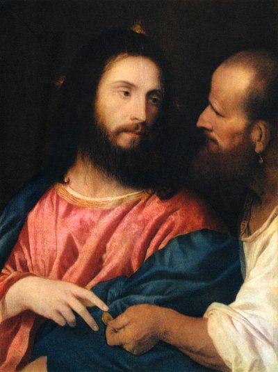 O dinheiro do tributo, 1518, 1937 de Tiziano Vecelli