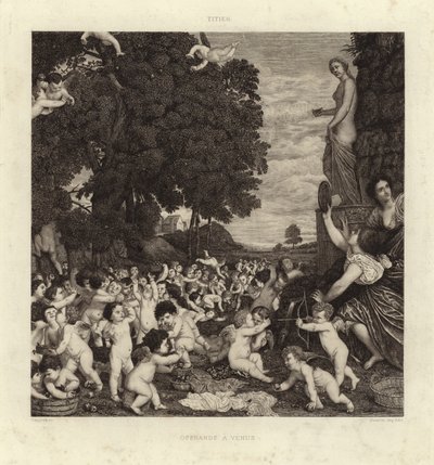 A adoração de Vênus de Tiziano Vecelli