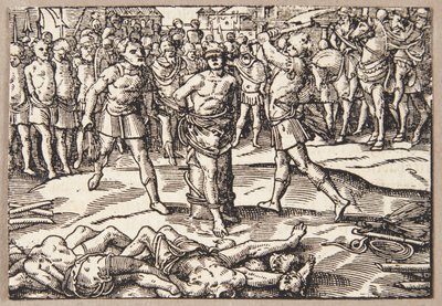 A decapitação do filho de Brutus de Tobias Stimmer