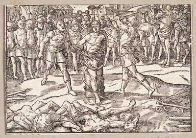 A decapitação do filho de Brutus de Tobias Stimmer