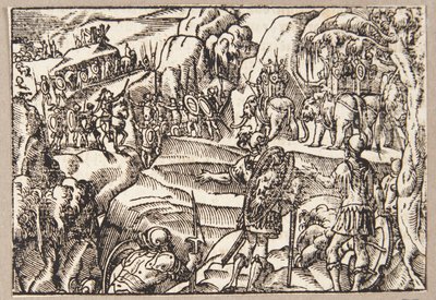 A viagem de Hannibal através dos Alpes de Tobias Stimmer