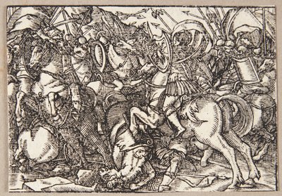 M. Decius lidera os romanos na batalha contra os latinos de Tobias Stimmer