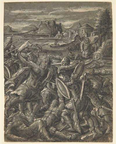 Sansão se vinga dos filisteus de Tobias Stimmer