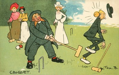 Croquet (cromolito) de Tom Browne